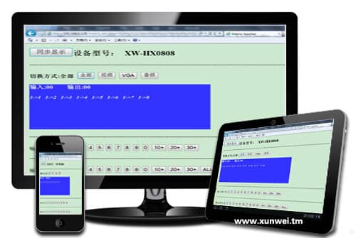 讯维矩阵开启全新WEB控制系统功能