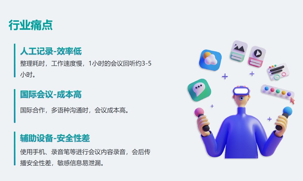 传统会议记录痛点