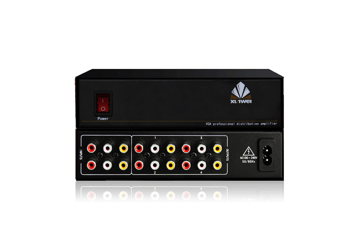 1进4出音视频分配器