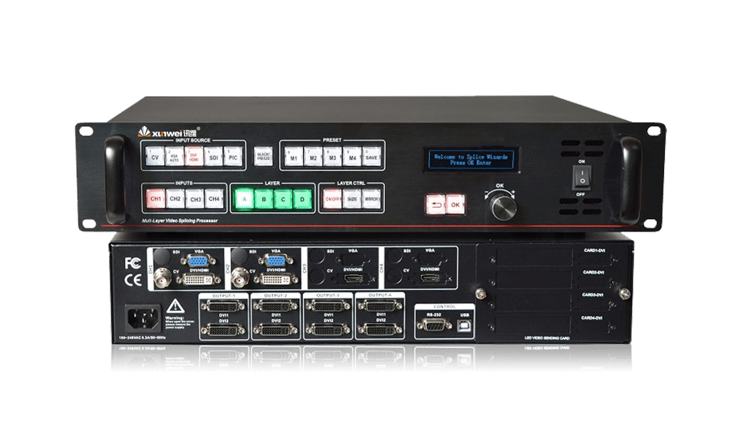 4通道LED拼接处理器