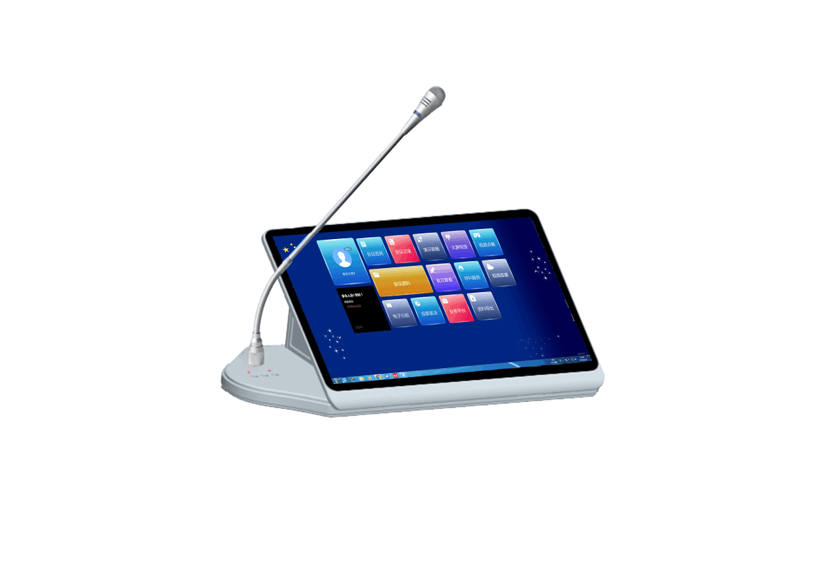 双屏带话筒会议终端